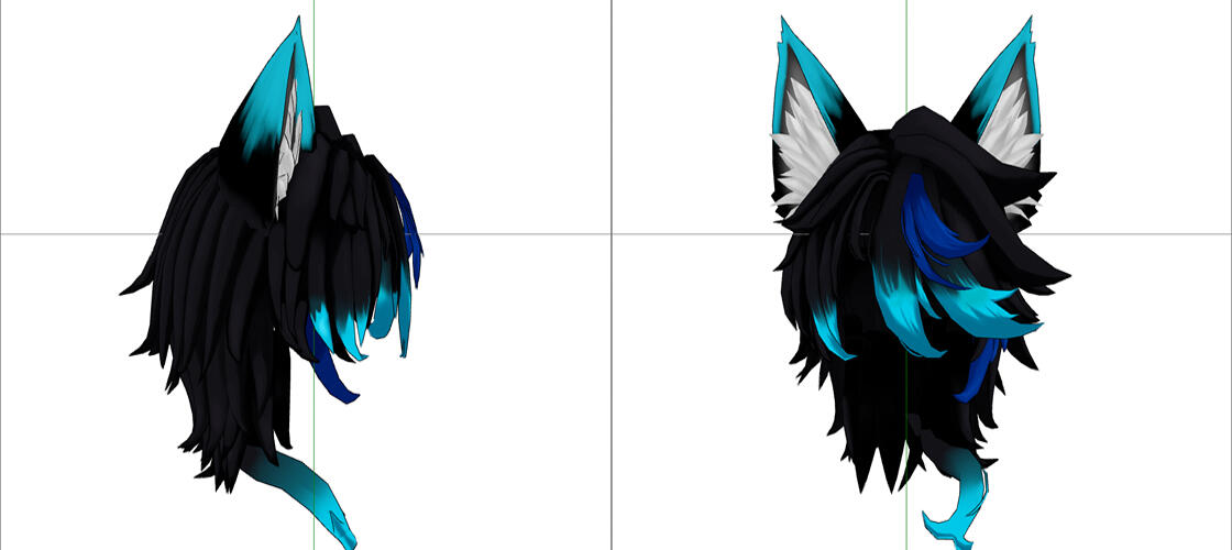 cabello blender+orejas