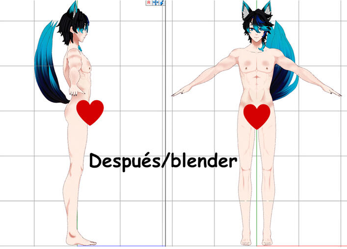 cuerpo por blender(torso y brazos desde cero + volumen en piernas y glúteos)