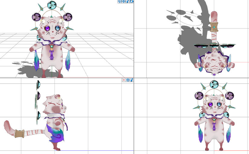 Modelo gatito tigre.